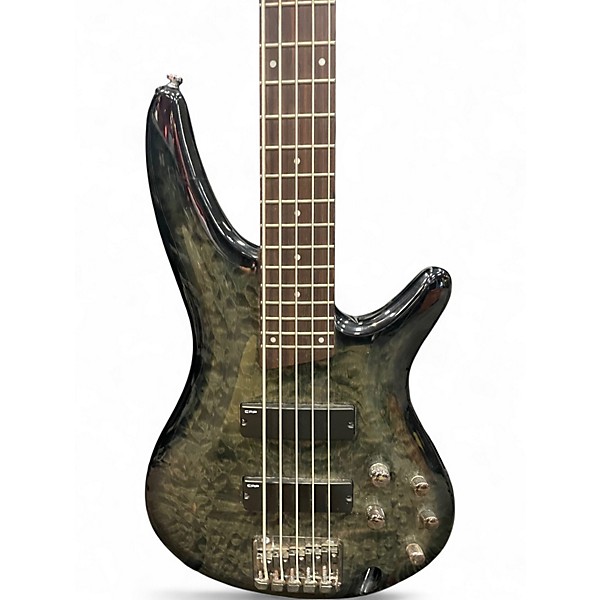 Used Ibanez SR405 5 String Gray Electric Bass Guitar
