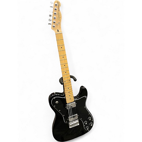 Used Squier Telecaster Custom BLACK Solid Body Electric Guitar