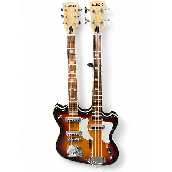 Used Eastwood DOUBLENECK 4/6 2 Color Sunburst Solid Body Electric Guitar
