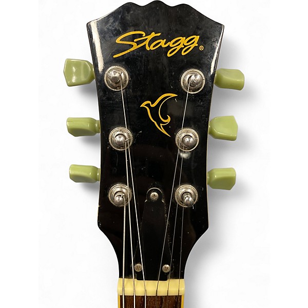 Used Stagg Singlecut Gold Top Solid Body Electric Guitar