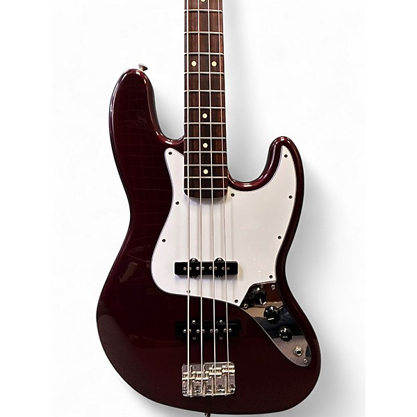 Used Fender Standard Jazz Bass Midnight Wine Electric Bass Guitar