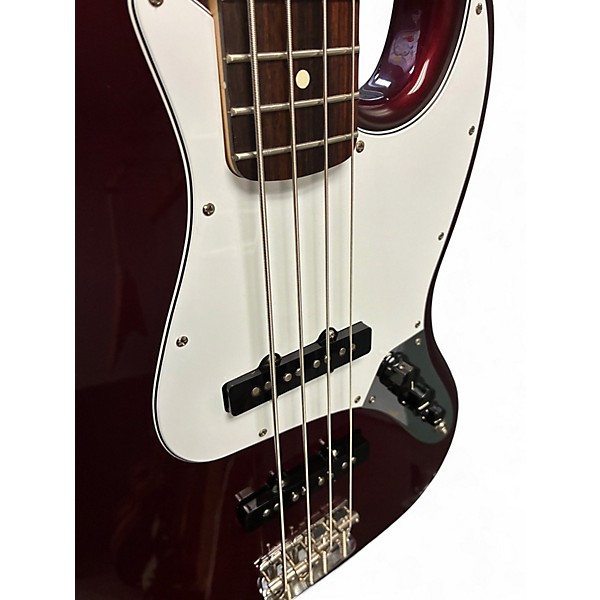 Used Fender Standard Jazz Bass Midnight Wine Electric Bass Guitar