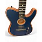Used Fender American Acoustasonic Telecaster Blue Acoustic Electric Guitar