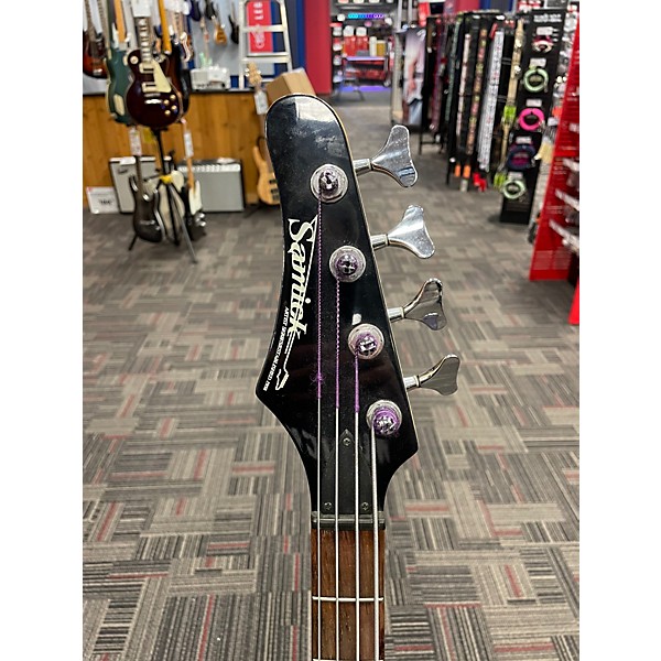 Used Samick ARTIST SERIES LEFT HANDED BLACK Electric Bass Guitar