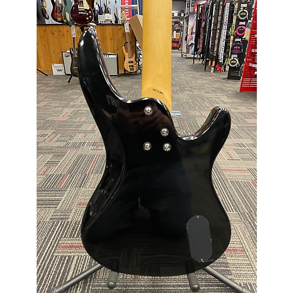 Used Samick ARTIST SERIES LEFT HANDED BLACK Electric Bass Guitar