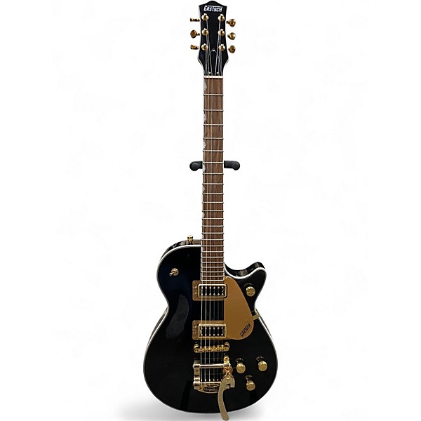 Used Gretsch Jet G5230T Black and Gold Solid Body Electric Guitar