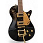 Used Gretsch Jet G5230T Black and Gold Solid Body Electric Guitar