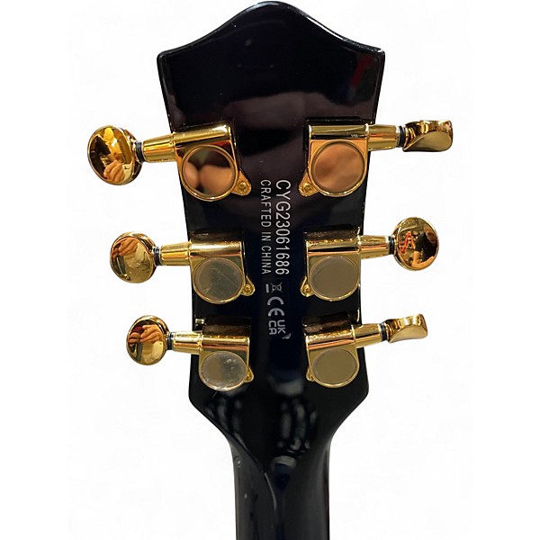 Used Gretsch Jet G5230T Black and Gold Solid Body Electric Guitar