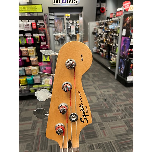 Used Squier Affinity Precision Bass Lake Placid Blue Electric Bass Guitar