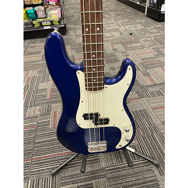 Used Squier Affinity Precision Bass Lake Placid Blue Electric Bass Guitar