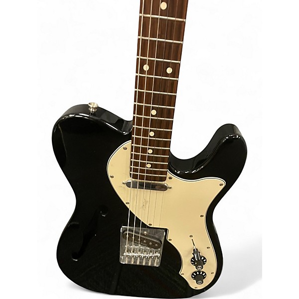 Used Fender Vintage Modified Telecaster Thinline Black Hollow Body Electric Guitar