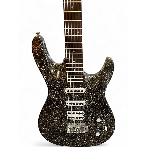 Vintage 1991 Washburn KC20-V Gold Sparkle Solid Body Electric Guitar
