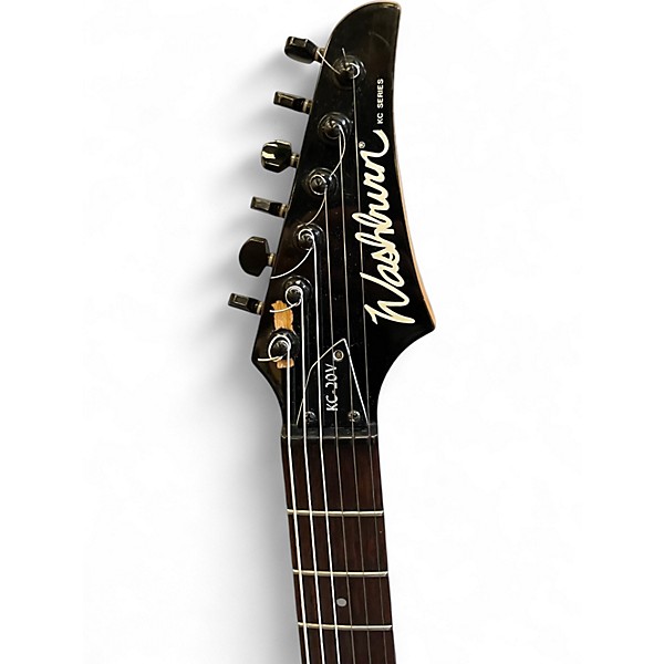 Vintage 1991 Washburn KC20-V Gold Sparkle Solid Body Electric Guitar