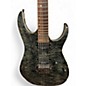 Used Ibanez RG920QM RG Premium Trans Gray Solid Body Electric Guitar