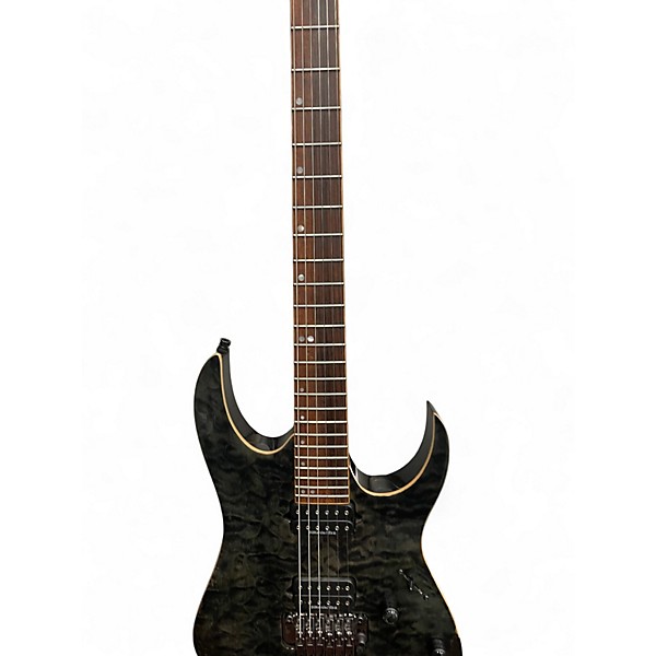 Used Ibanez RG920QM RG Premium Trans Gray Solid Body Electric Guitar