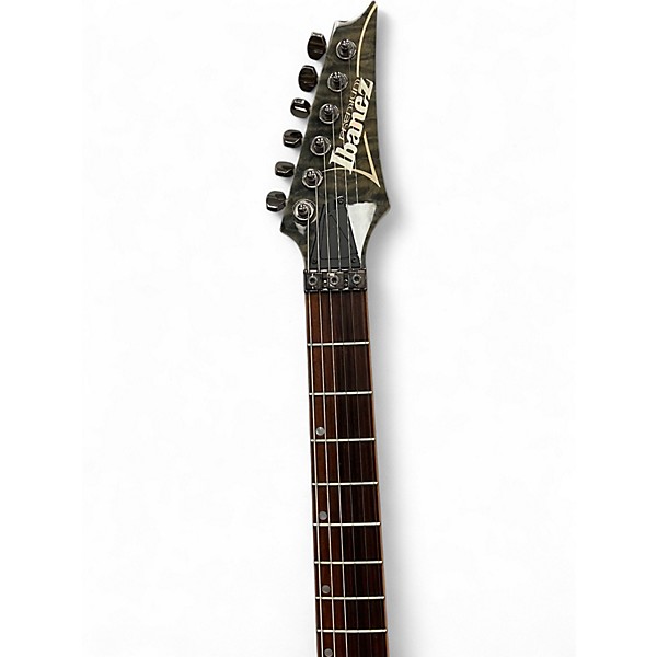 Used Ibanez RG920QM RG Premium Trans Gray Solid Body Electric Guitar
