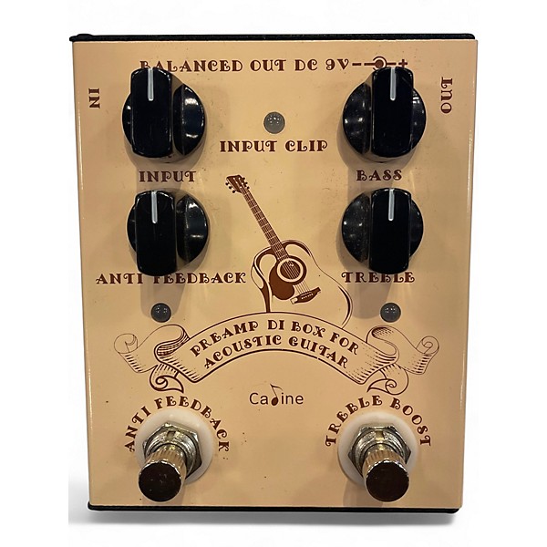 Used Caline CP-40 Pre Amp DI Box Guitar Preamp