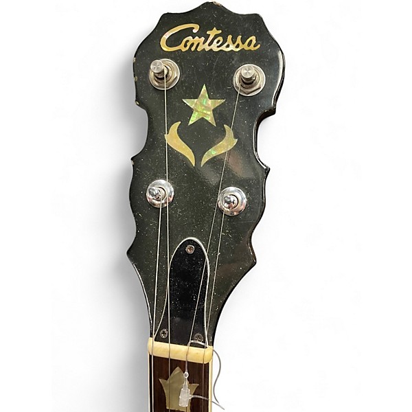 Used Contessa 5 string banjo Natural Banjo