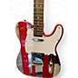 Used Squier Telecaster Red Sparkle Solid Body Electric Guitar