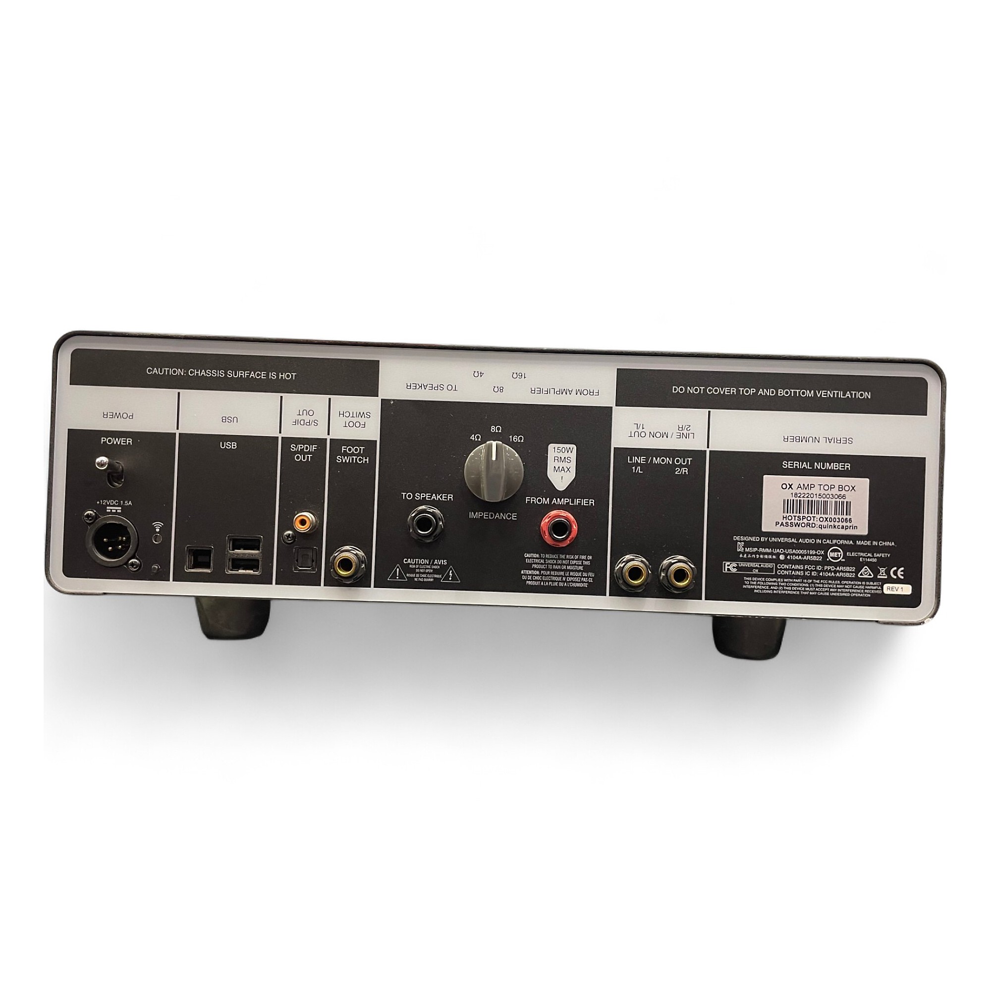 Used Universal Audio ox amp top Audio Interface | Guitar Center