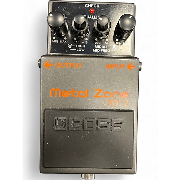 Used BOSS MT2 Metal Zone Distortion Effect Pedal