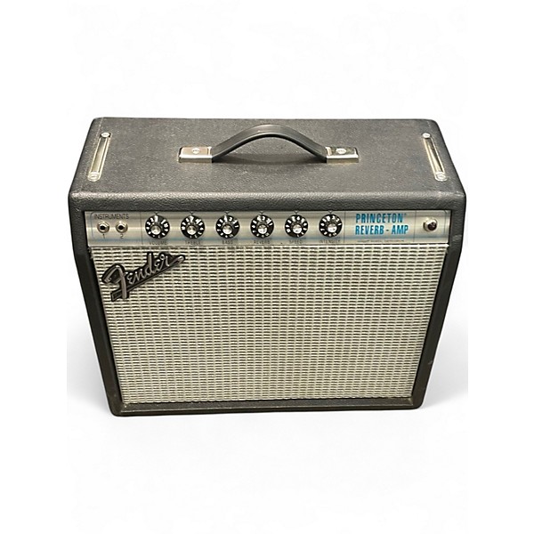 Used Fender 1968 Custom Princeton Reverb 12W 1x10 Tube Guitar Combo Amp