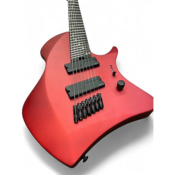 Used ABASI LARADA LEGION 7 CRIMSON METALLIC Solid Body Electric Guitar