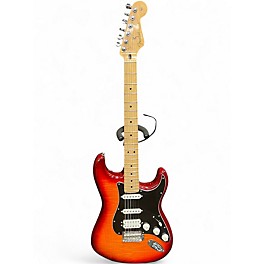 Used Fender Player II Stratocaster HSS Aged Cherry Burst Solid Body Electric Guitar