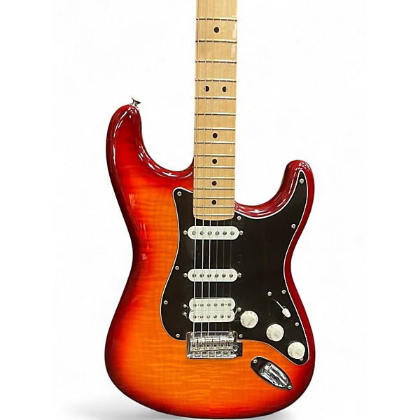 Used Fender Player II Stratocaster HSS Aged Cherry Burst Solid Body Electric Guitar