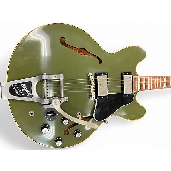 Used Gibson ES-345 64 REISSUE OLIVE DRAB Hollow Body Electric Guitar