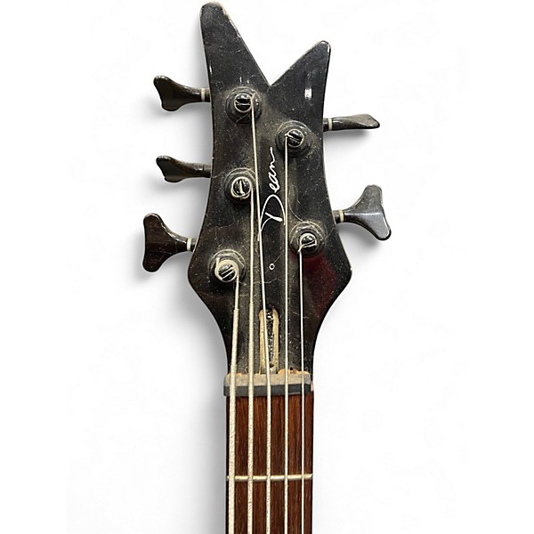 Used Dean ZELINSKY TTB195MULE Crimson Red Trans Electric Bass Guitar
