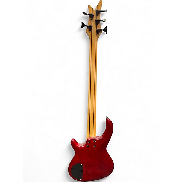 Used Dean ZELINSKY TTB195MULE Crimson Red Trans Electric Bass Guitar