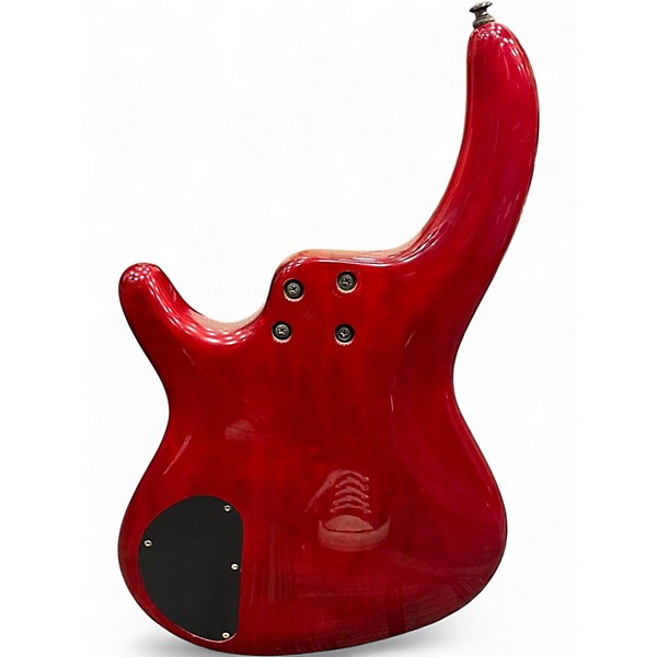 Used Dean ZELINSKY TTB195MULE Crimson Red Trans Electric Bass Guitar