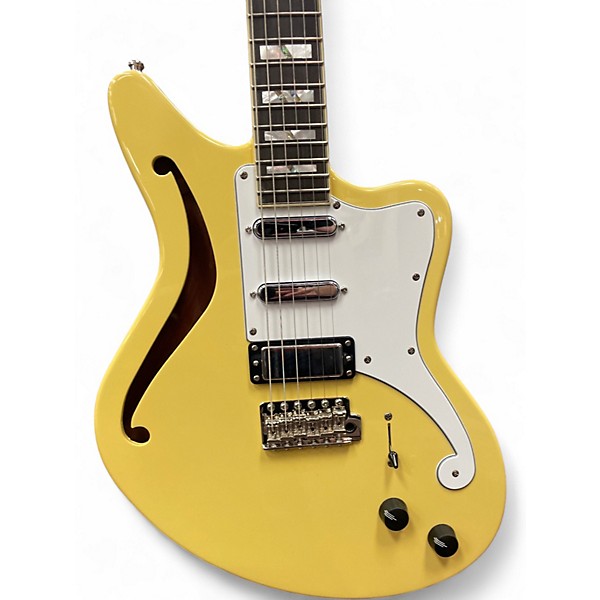 Used D'Angelico DELUXE BEDFORD SH Yellow Hollow Body Electric Guitar