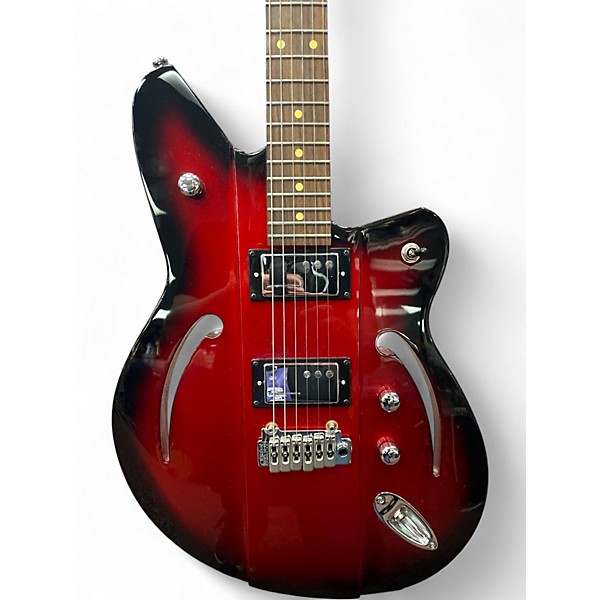 Used Reverend AIRSONIC W DARK RED BURST Solid Body Electric Guitar