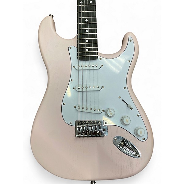 Used Donner STANDARD SERIES LATEX PINK Solid Body Electric Guitar
