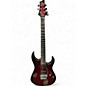 Used Schecter Guitar Research Banshee-6 FR  Crimson Red Burst Solid Body Electric Guitar thumbnail