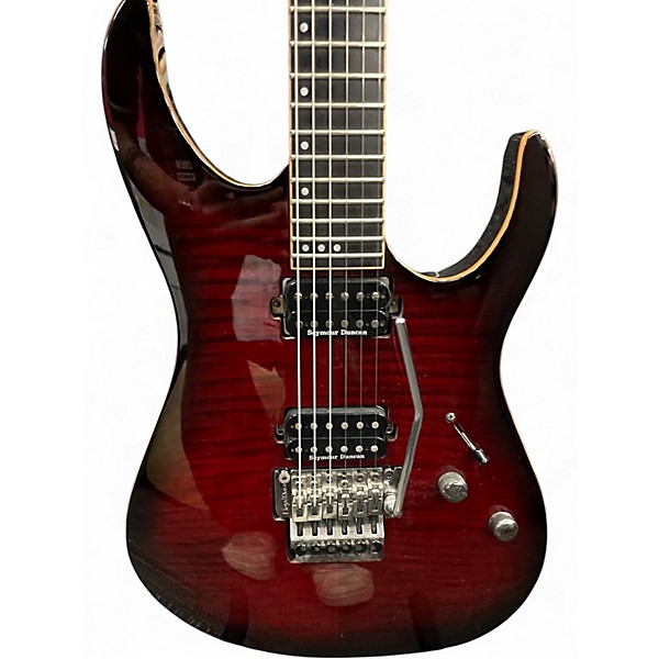 Used Schecter Guitar Research Banshee-6 FR  Crimson Red Burst Solid Body Electric Guitar
