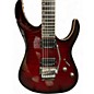 Used Schecter Guitar Research Banshee-6 FR  Crimson Red Burst Solid Body Electric Guitar
