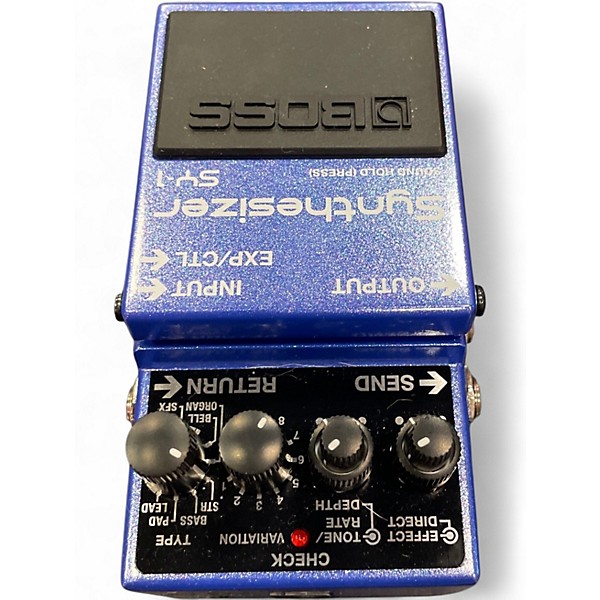 Used BOSS sy1 synthesizer Effect Pedal