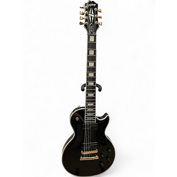 Used Epiphone MATT HEAFY LES PAUL CUSTOM ORIGINS 7 Ebony Solid Body Electric Guitar