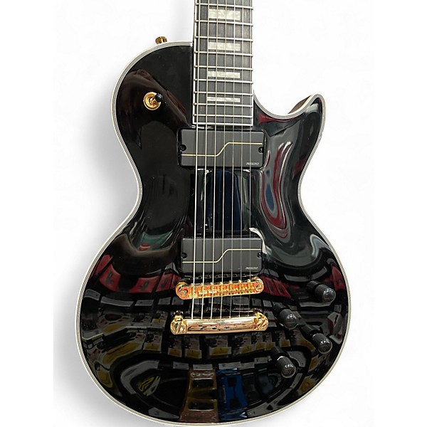Used Epiphone MATT HEAFY LES PAUL CUSTOM ORIGINS 7 Ebony Solid Body Electric Guitar