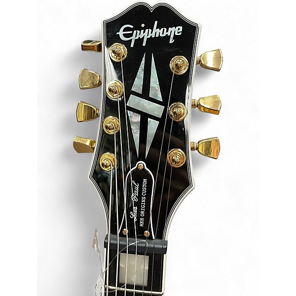 Used Epiphone MATT HEAFY LES PAUL CUSTOM ORIGINS 7 Ebony Solid Body Electric Guitar