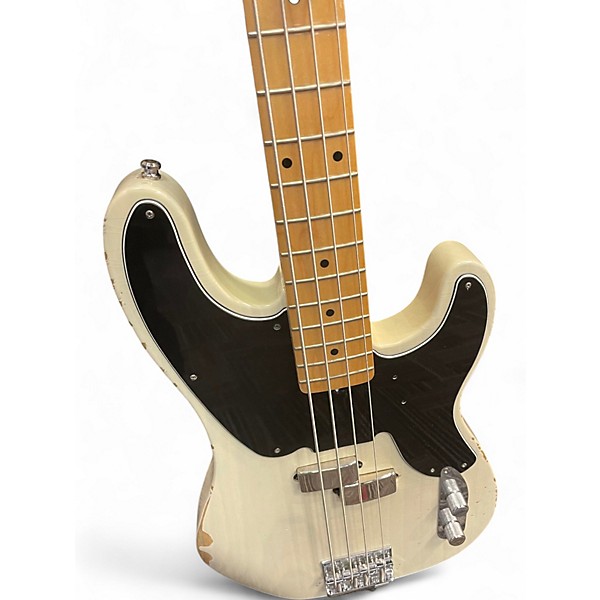 Used Fender Mike Dirnt Road Worn Precision Bass Blonde Electric Bass Guitar