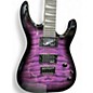 Used Jackson JS32Q TRANSPARENT PURPLE BURST Solid Body Electric Guitar