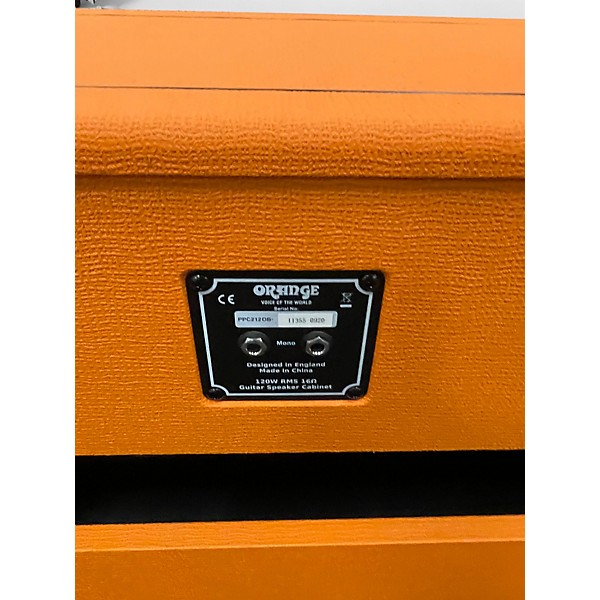 Used Orange Amplifiers PPC212OB 2x12 Open Back Guitar Cabinet
