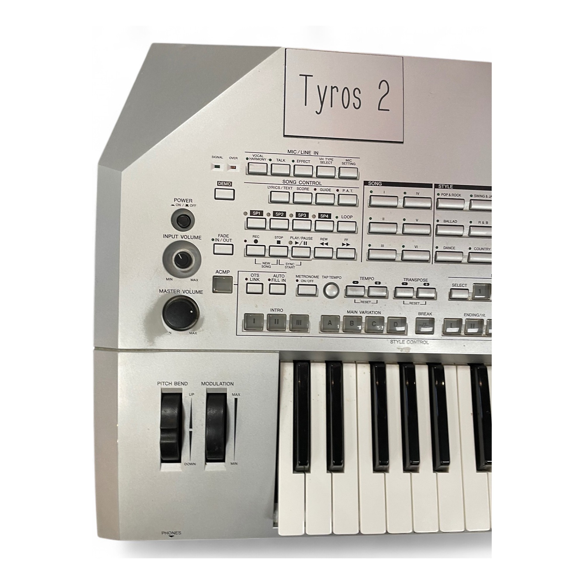 Used Yamaha Tyros 2 Keyboard Workstation | Guitar Center