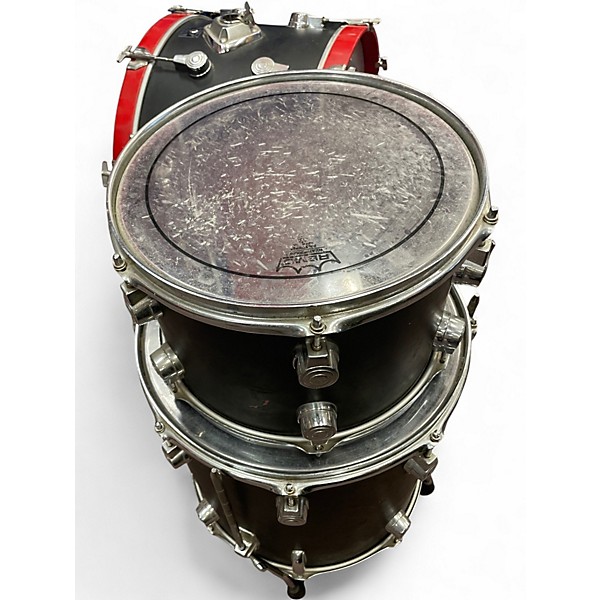 Used TAMA 3 Piece ROYALSTAR BLACK AND RED Drum Kit