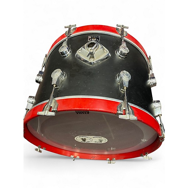 Used TAMA 3 Piece ROYALSTAR BLACK AND RED Drum Kit