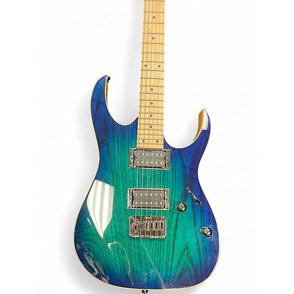 Used Ibanez RG421AHMBMT Blue Moon Burst Solid Body Electric Guitar